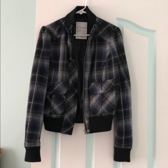 Plaid jacket coat bomber warm for winter Christmas shacket - Picture 1 of 3